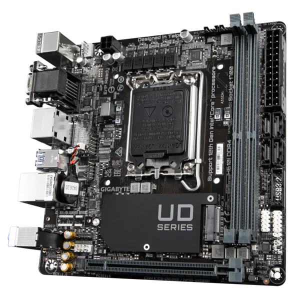 GIGABYTE H610I DDR4, LGA1700, H610, 2*DDR4, 4*SATA, 1*M.2, 2*USB 3.2, 4*USB 2.0, 1*PCIx16, 2*DP+D-Sub+HDMI, mITX