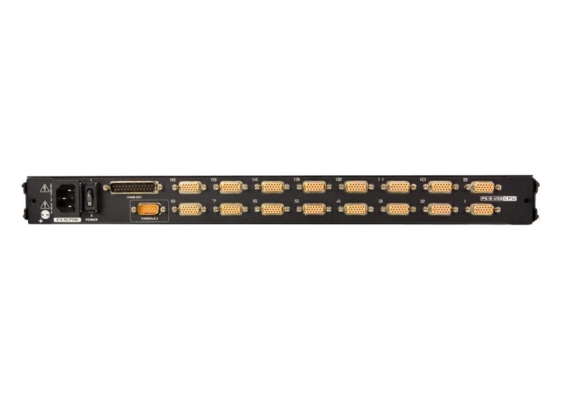 ATEN 16-Port PS/2-USB VGA Single Rail 17.3" 1920 x 1080 @ 60 Hz LCD KVM Switch арт. CL5716MW-ATA-RG