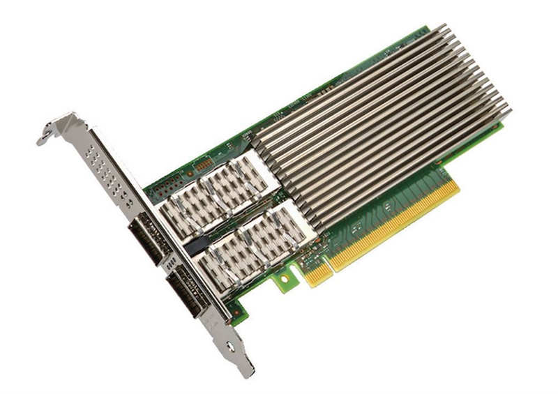 Intel Ethernet Network Adapter E810-CQDA2, 2xQSFP28 ports, 100GbE, PCI-E