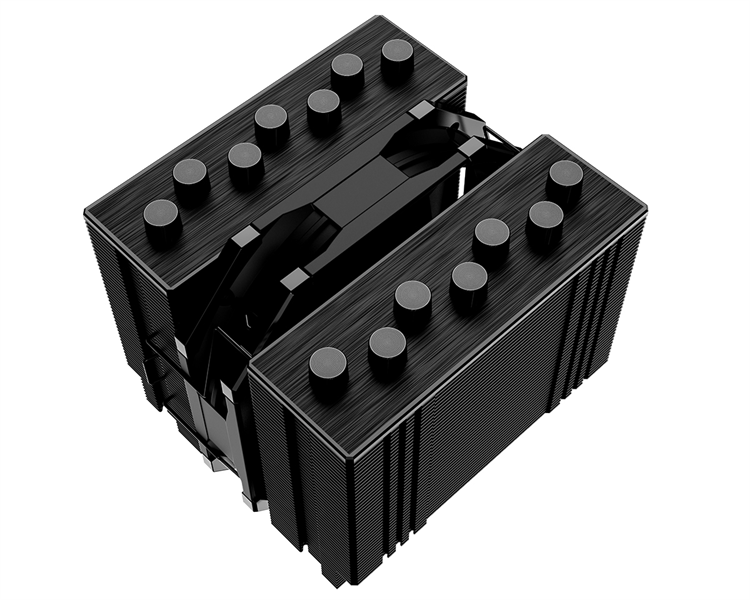 ID-COOLING SE-207-XT SLIM LGA20XX/1700/1200/115X/AM4 (12шт/кор, TDP 220W, PWM, черный, 7 тепл.трубок + медная база, 1 x FAN 120mm, черный) RET