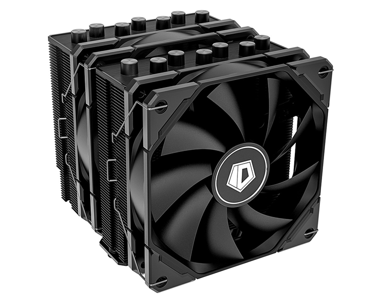 ID-COOLING SE-207-XT ADVANCED LGA20XX/1700/1200/115X/AM5/AM4 (8шт/кор, TDP 280W, PWM, черный, 7 тепл.трубок + медная база, 2 x FAN 120mm) RET