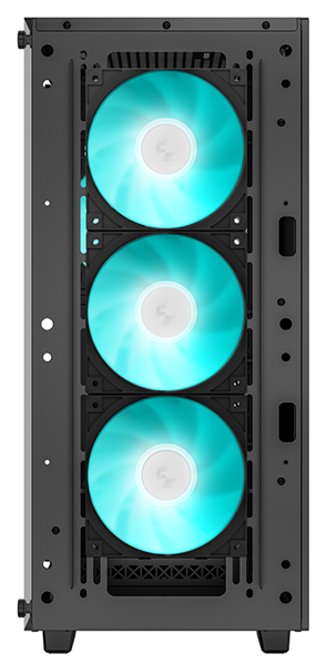 корпус Deepcool CC560 V2 без БП, боковое окно (закаленное стекло), 3x120мм LED вентилятор спереди и 1x120мм LED вентилятор сзади, черный, ATX (R-CC560-BKGAA4-G-2)