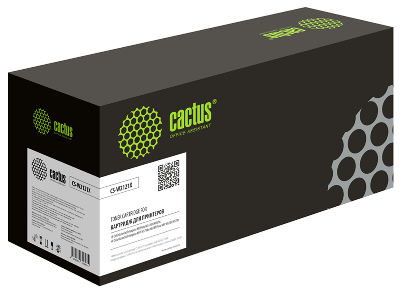 Cactus 212X CS-W2121X W2121X голубой (10000стр.) для HP Color LJ M554/M555/578 Enterprise