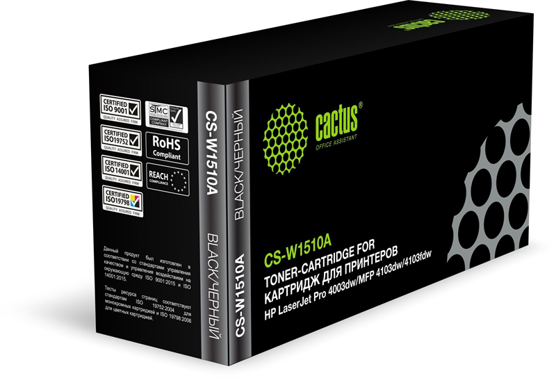 Cactus CS-W1510A W1510A черный (3050стр.) для HP LJ Pro 4003dw/MFP 4103dw/4103fdw