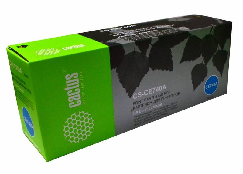 Cactus CS-CE740A CE740A черный (7000стр.) для HP LJ CP5220/CP5221/CP5223/CP5225