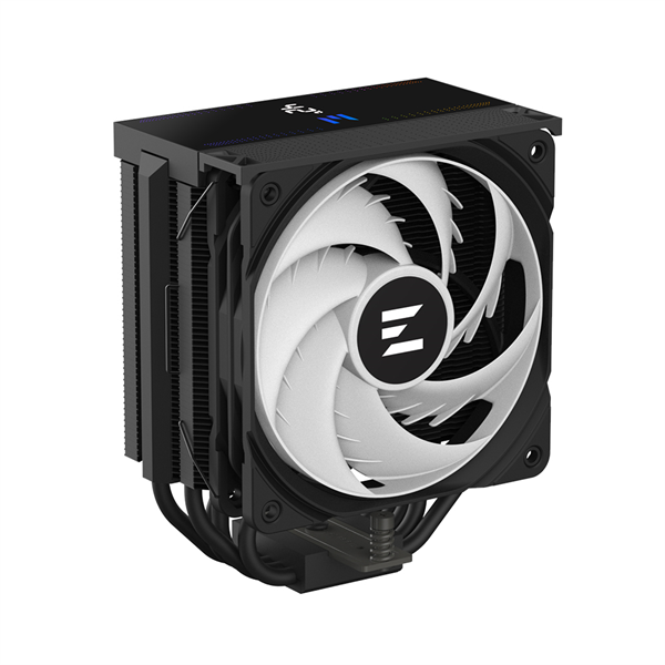 ZALMAN CNPS13X DS BLACK, 120mm FAN, 5 HEAT PIPES, 4-PIN PWM, 600-2000 RPM, 29,7 DBA MAX, HYDRO BEARING, ARGB TOP COVER, LIVE CPU TEMPERATURE DISPLAY, FULL SOCKET SUPPORT