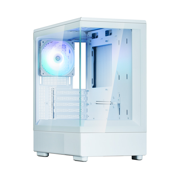 ZALMAN P10, MATX, WHITE, WINDOW, 2x3.5", 3x2.5", 1xUSB TYPE-C, 1xUSB3.0, REAR 1x120mm ARGB арт. P10 White