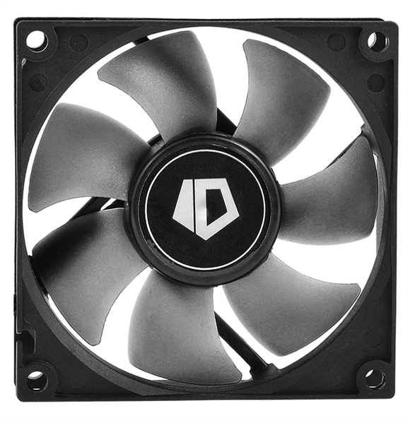 Вентилятор для корпуса ID-COOLING NO-8025-SD 80x80x25мм (136шт./кор, 3pin, черный, 2000об/мин) BOX