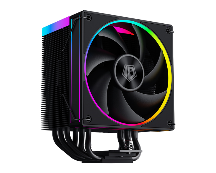 ID-COOLING FROZN A610 ARGB LGA20XX/1700/1200/115X/AM5/AM4 (10шт/кор, TDP 250W, PWM, черный, 6 тепл.трубок + медная база, ARGB FAN 120mm) RET