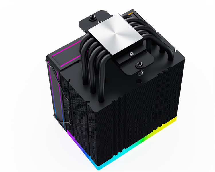ID-COOLING FROZN A610 ARGB LGA20XX/1700/1200/115X/AM5/AM4 (10шт/кор, TDP 250W, PWM, черный, 6 тепл.трубок + медная база, ARGB FAN 120mm) RET