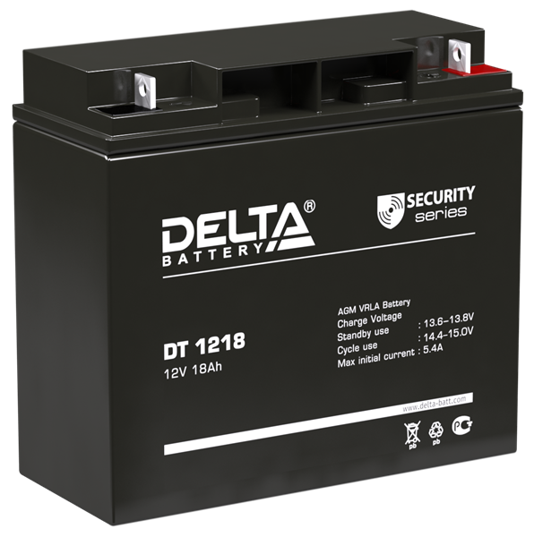 Delta Аккумуляторная батарея для ОПС DT 1218 (12V / 18Ah) (4614010040015) DELTA Battery