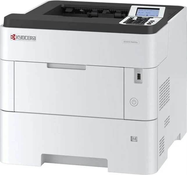 Kyocera ECOSYS PA6000x, Принтер, ч/б лазерный, A4, 60 стр/мин, 1200x1200 dpi, 512 Мб, USB 2.0, Network, лоток 500 л., Duplex, старт.тонер 11000 стр. арт. 110C0T3NL0