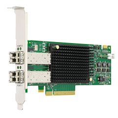 адаптер Broadcom Emulex LPe32002-M2 HBA Dual Port 32Gb Fibre Channel HBA (LPE32002-M2), LP + FH, transivers included (незначительное повреждение коробки)