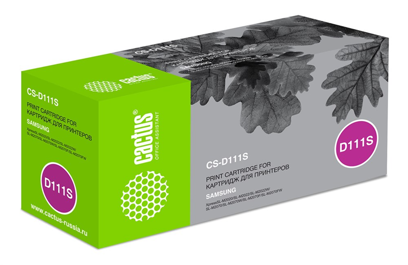 Cactus CS-D111S MLT-D111S черный (1000стр.) для Samsung Xpress M2022/M2020/M2021/M2020W/M2070