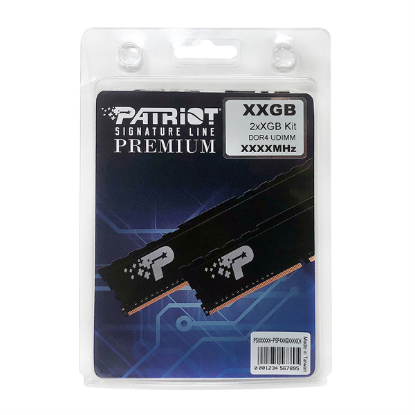 Оперативная память Patriot SL Premium DDR4 DIMM 16GB 3200MHz CL22 KIT 2*8GB 22-22-22-52 1.2V with HS