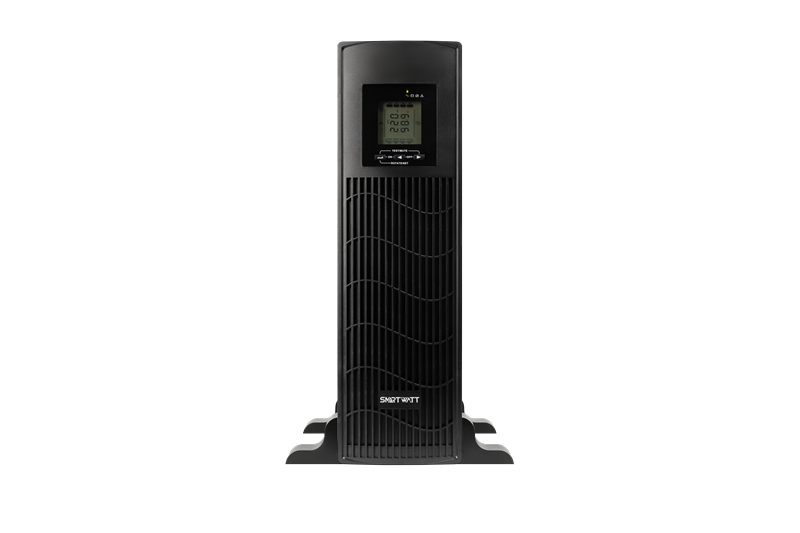 SMARTWATT ИБП линейно-интерактивный SIN, 3000/2400 ВА/Вт, стоечный/напольный, LCD дисплей, IEC C13 - 6 шт., Schuko CEE7/4 - 1 шт. (3703020030004) арт. UPS DATA 3kVA