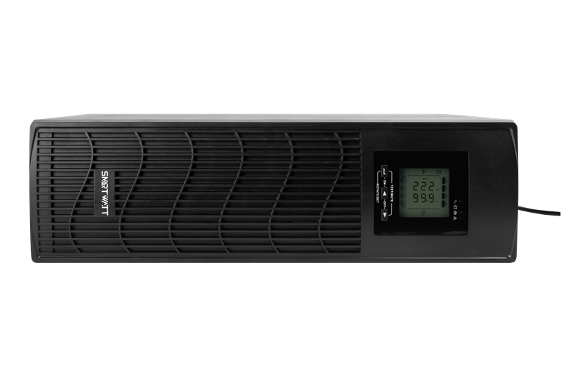 SMARTWATT ИБП линейно-интерактивный SIN, 3000/2400 ВА/Вт, стоечный/напольный, LCD дисплей, IEC C13 - 6 шт., Schuko CEE7/4 - 1 шт. (3703020030004) арт. UPS DATA 3kVA