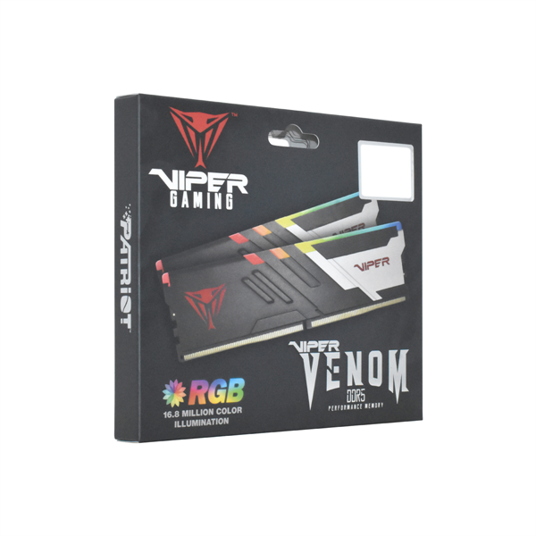 Оперативная память Patriot Viper VENOM DDR5 DIMM 32GB 5600MHz KIT 2*16GB CL36 36-36-36-68 1.25V RGB