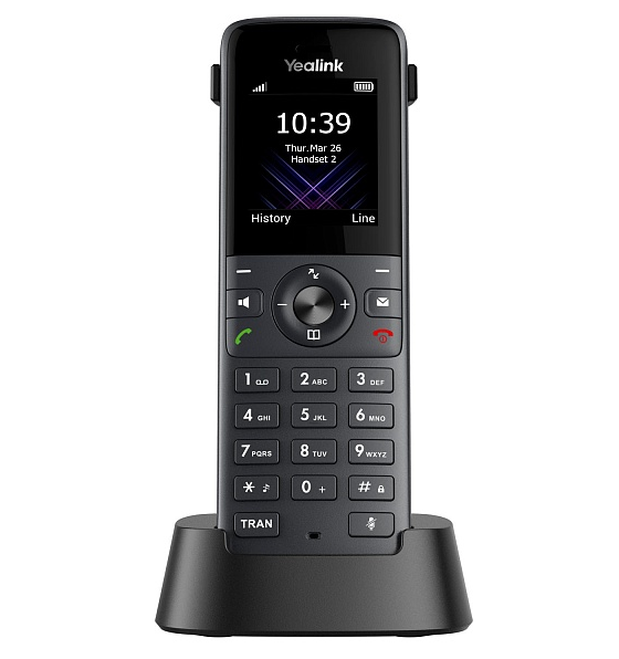 YEALINK W74P (база W70B+трубка W74H) до 10 SIP-аккаунтов, до 10 трубок на базу, до 20 вызовов, шт