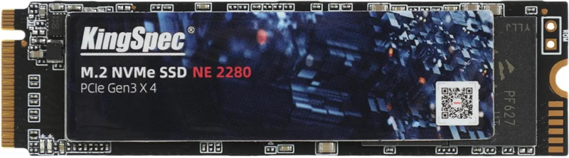 KingSpec SSD 128GB M.2 2280 PCIe 3.0 x4 NVMe R1800/W600MB/s 3D NAND MTBF 1M 100200/14500 IOPS 60TBW арт. NE-128 2280