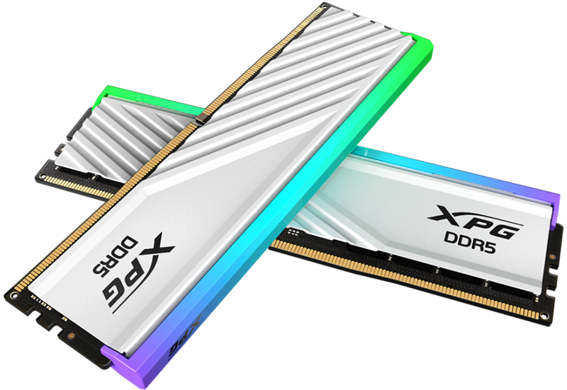Оперативная память ADATA LANCER BLADE RGB DDR5 DIMM 32GB 6000MHz 2*16GB 30-40-40 1.4V WHITE DUAL TRAY