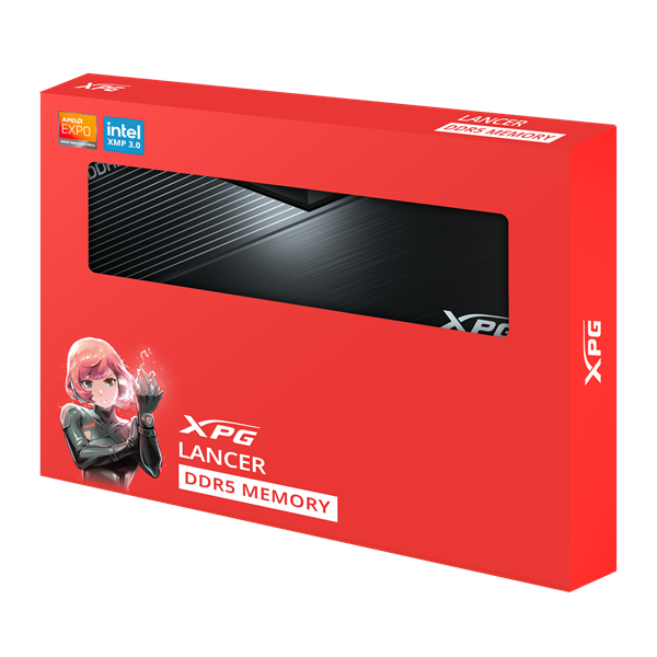 Оперативная память ADATA LANCER DDR5 DIMM 32GB 6000MHz 2*16GB 30-40-40 1.4V BLACK DUAL COLOR BOX