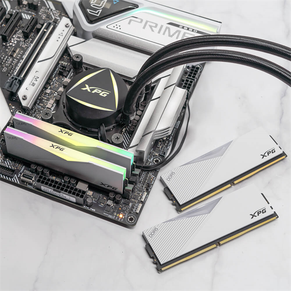 Оперативная память ADATA LANCER RGB DDR5 DIMM 32GB 6000MHz 2*16GB 30-40-40 1.35V WHITE DUAL COLOR BOX