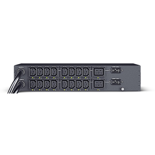 CyberPower ATS PDU32SWHVCEE18ATNET (PDU44302) Switched, 2U type, 32Amp,SNMP, plug IEC 309 32A, (16) IEC 320 C13 (2) IEC 320 C19