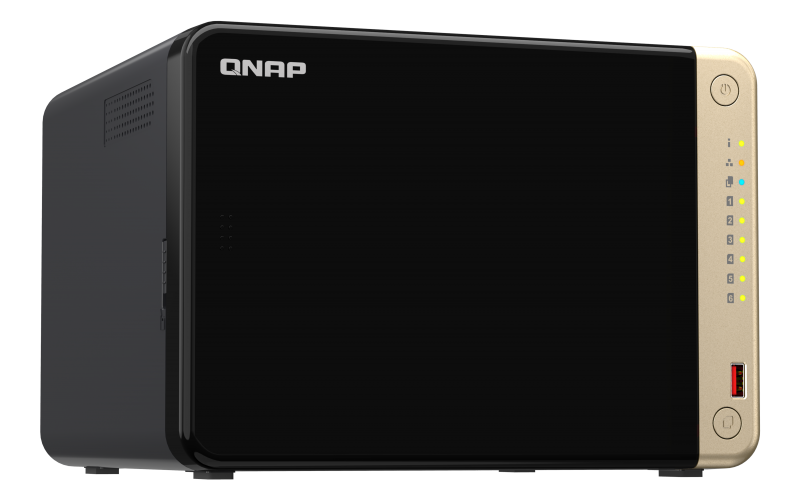 QNAP SMB QC 2GhzCPU/8Gb/upto 6HDD, up to 22 with TL-D800C/SATA(3,5" 2,5")/ 2xUSB3.2 2xUSB2.0/1xHDMI/1xExp.slot/2x2,5Gb/iSCSI/1xPS/3YW TS-664-8G-EU-RU