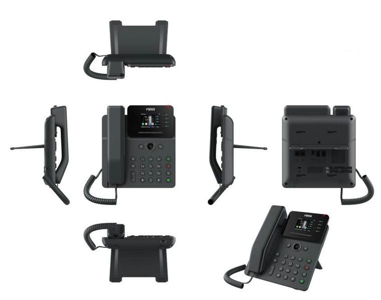 Fanvil V61G (Замена X301G, X303G), 4 SIP-акк., 2,4", 320x240 Цвет. экран, POE, БП в комп., 2x1 Gbps