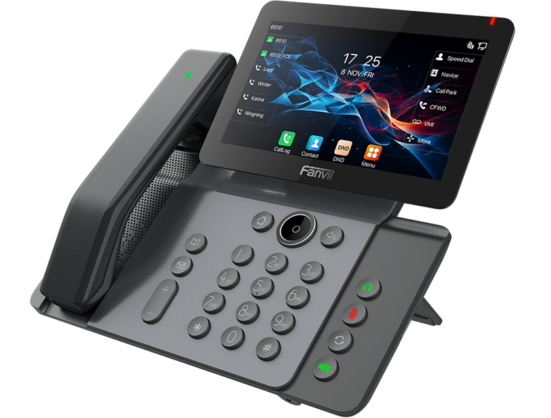 Fanvil V66 Pro, 20 SIP-акк., 7", 1024x600 Цвет. экран, POE, БП в комп., 2x1 Gbps, Wi-Fi 6, BT 5.4