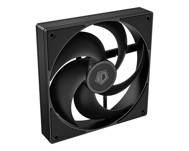 ID-COOLING AS-140-K 140x140x25мм (60шт./кор, PWM, резиновые углы, черный, 300-1800об/мин, супертихий) BOX