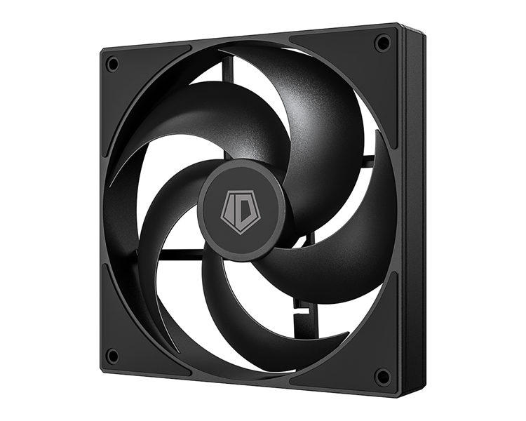 ID-COOLING AS-140-K 140x140x25мм (60шт./кор, PWM, резиновые углы, черный, 300-1800об/мин, супертихий) BOX