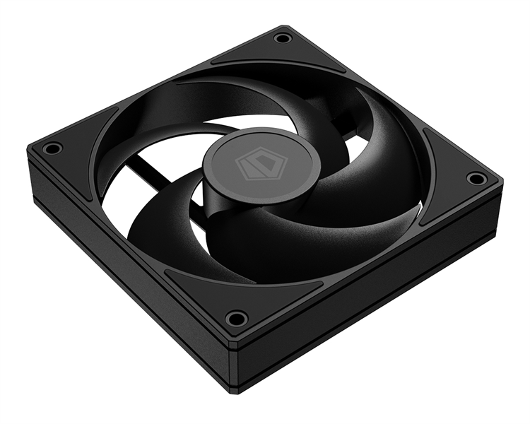 ID-COOLING AS-120-K 120x120x25мм (60шт./кор, PWM, резиновые углы, черный, 300-2000об/мин, супертихий) BOX