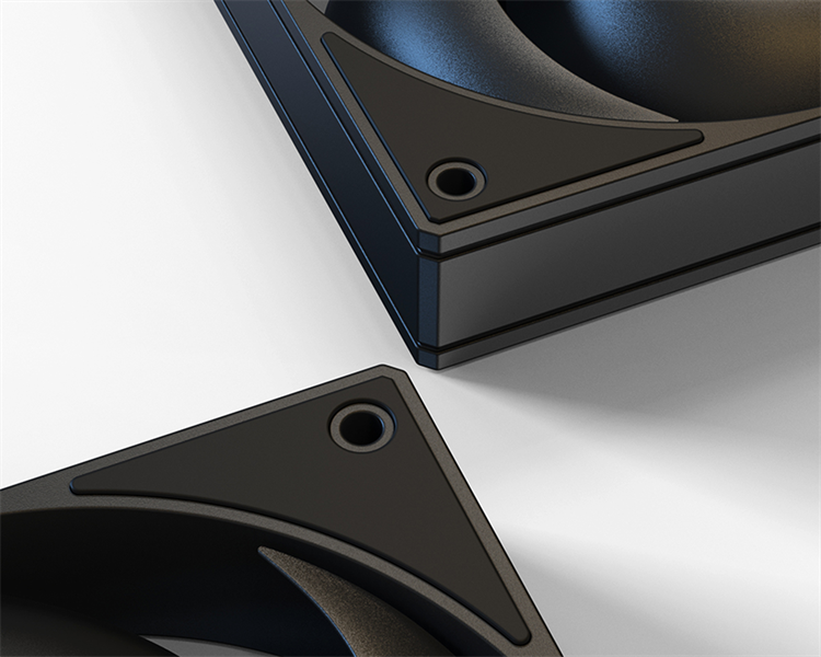ID-COOLING AS-120-K 120x120x25мм (60шт./кор, PWM, резиновые углы, черный, 300-2000об/мин, супертихий) BOX
