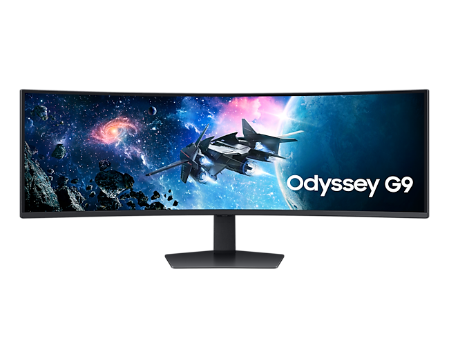 Samsung 49" Odyssey G9 G95C S49CG954EI Curved (VA 32:9 5120x1440x240Hz 1ms 450cd 2500:1 178/178 1,07B DP; HDMIx2 USB3.0x2 HAS Tilt Swiv VESA Black