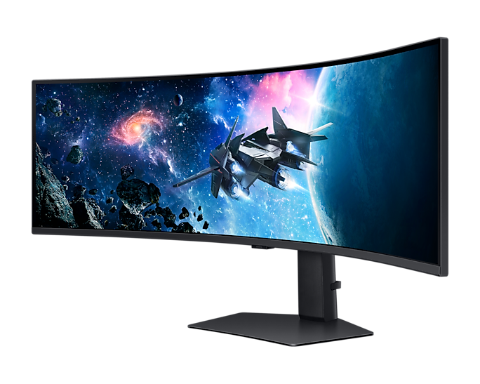 Samsung 49" Odyssey G9 G95C S49CG954EI Curved (VA 32:9 5120x1440x240Hz 1ms 450cd 2500:1 178/178 1,07B DP; HDMIx2 USB3.0x2 HAS Tilt Swiv VESA Black арт. LS49CG954EIXCI