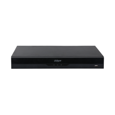 DAHUA 16-канальный IP-видеорегистратор c PoE, 4K, H.265+ и ИИ Входящий поток до 384Мбит/с; сжатие: H.265+, H.265, H.264+, H.264, MJPEG; разрешение записи до 32Мп; накопители: 2 SATA III до 20Тбайт; во арт. DHI-NVR5216-16P-EI