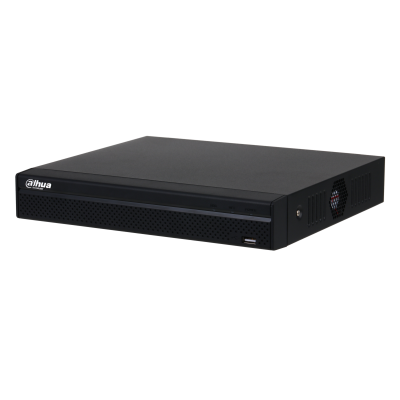 DAHUA 8-канальный IP-видеорегистратор 4K и H.265+, ИИ Входящий поток до 80Мбит/с; сжатие: H.265+, H.265, H.264+, H.264, MJPEG; разрешение записи до 12Мп; накопители: 1 SATA III до 20Тбайт; воспроизвед арт. DHI-NVR4108HS-4KS3