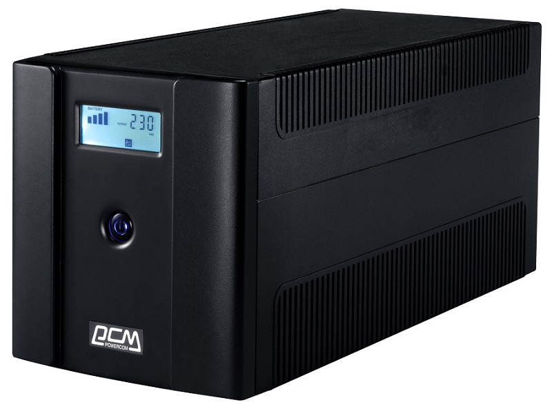 Powercom Raptor, Line-Interactive, 1025VA/615W, Tower, 4xSchuko, LCD, USB (1107532) (существенное повреждение коробки) арт. RPT-1025AP-LCD-NC2