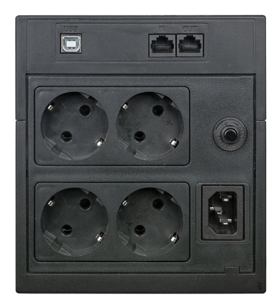 Powercom Raptor, Line-Interactive, 1025VA/615W, Tower, 4xSchuko, LCD, USB (1107532) (существенное повреждение коробки) арт. RPT-1025AP-LCD-NC2