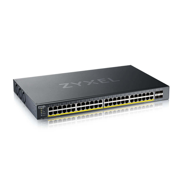 Smart L3 Lite PoE+ Zyxel NebulaFlex XGS1935-52HP, rack 19", 48xGE PoE+, 4xSFP+, бюджет PoE 375 Вт