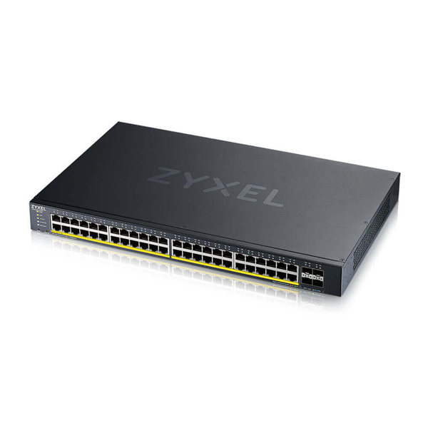 Smart L3 Lite PoE+ Zyxel NebulaFlex XGS1935-52HP, rack 19", 48xGE PoE+, 4xSFP+, бюджет PoE 375 Вт