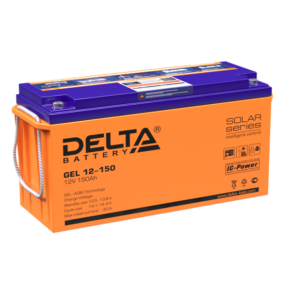 Аккумуляторная батарея Delta Аккумуляторная батарея универсальная, технология GEL (12V / 150Ah) (4614010140003)