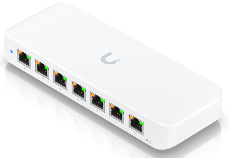 UBIQUITI USW-Ultra PoE-коммутатор, 8х 1G RJ45, раздача 42 Вт
