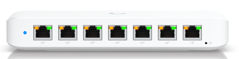 UBIQUITI USW-Ultra PoE-коммутатор, 8х 1G RJ45, раздача 42 Вт