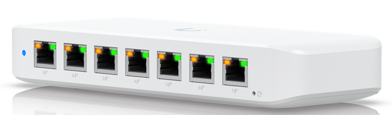UBIQUITI USW-Ultra PoE-коммутатор, 8х 1G RJ45, раздача 42 Вт