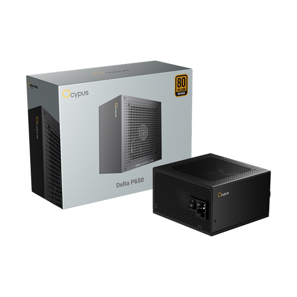 Ocypus Delta P650, 650W, APFC, 80+ Bronze, ATX 3.1, 120mm Fan (P650-BF)