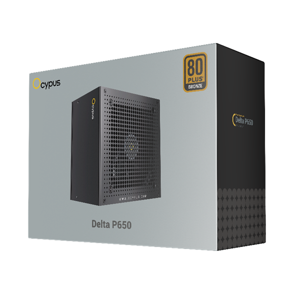 Ocypus Delta P650, 650W, APFC, 80+ Bronze, ATX 3.1, 120mm Fan (P650-BF)