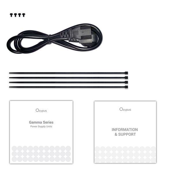 Ocypus Gamma P850, 850W, APFC, 80+, 120mm Fan (P850-W)